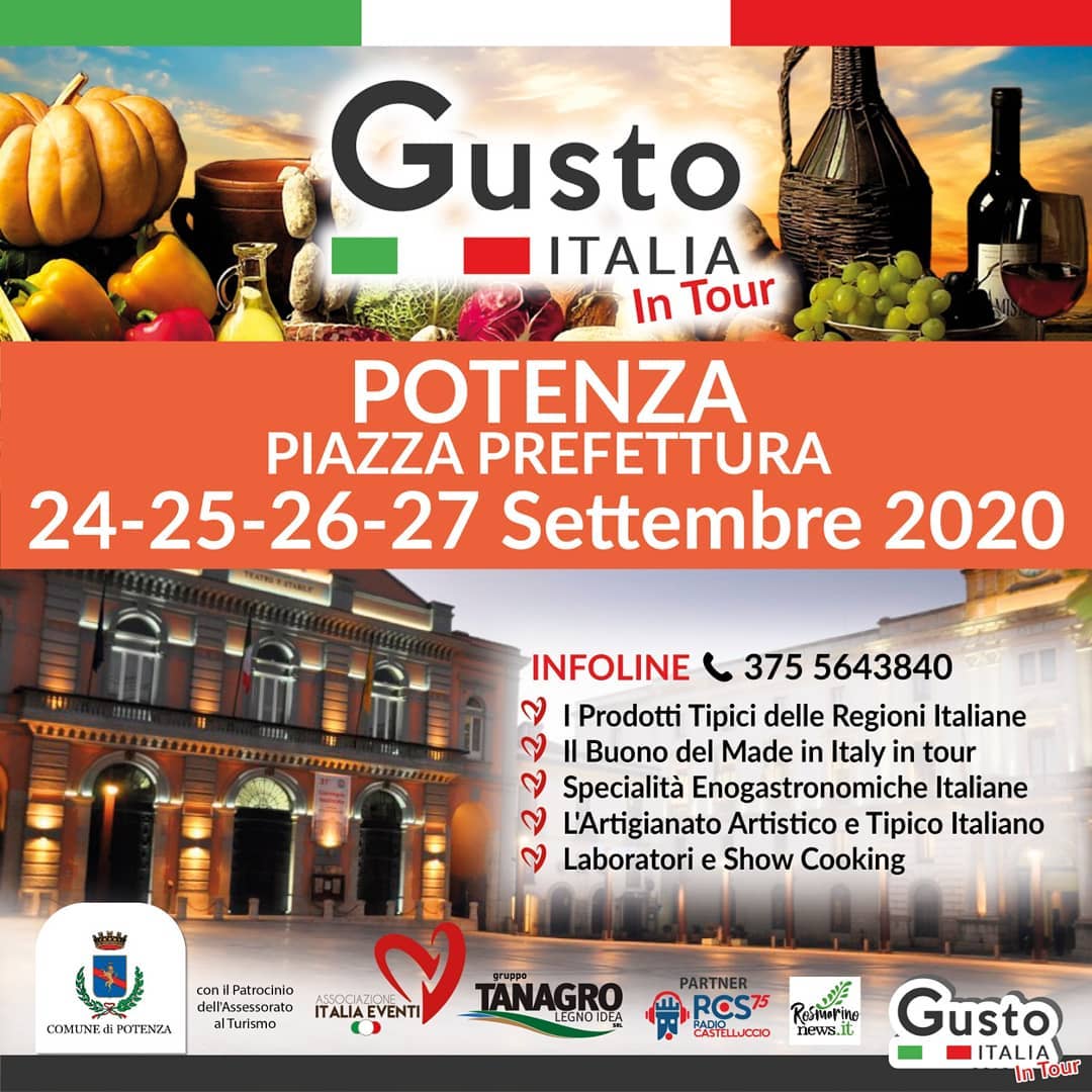 GUSTO ITALIA 24/27 SETTEMBRE 2020